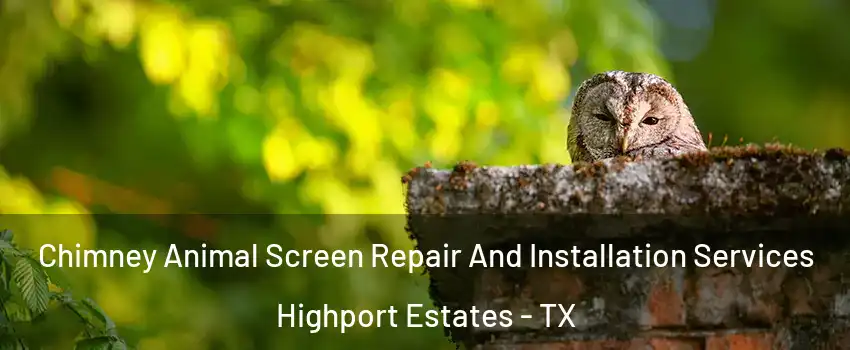 Chimney Animal Screen Repair And Installation Services Highport Estates - TX