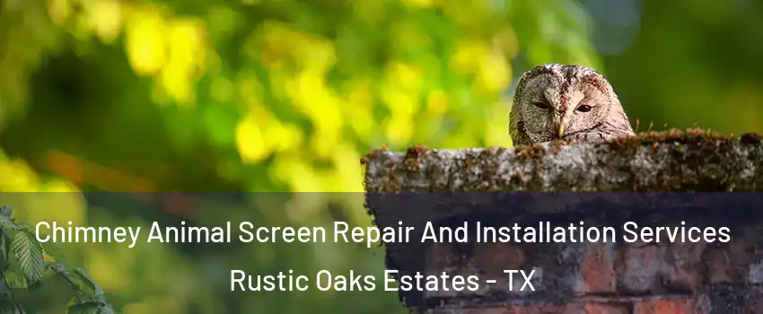 Chimney Animal Screen Repair And Installation Services Rustic Oaks Estates - TX