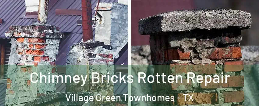 Chimney Bricks Rotten Repair Village Green Townhomes - TX