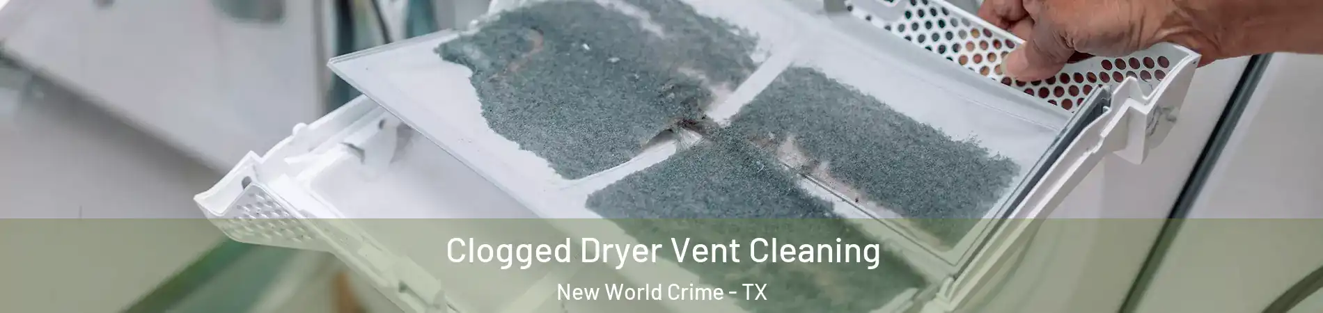 Clogged Dryer Vent Cleaning New World Crime - TX