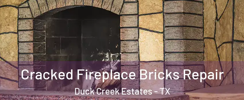 Cracked Fireplace Bricks Repair Duck Creek Estates - TX