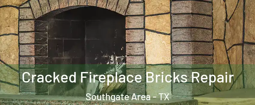 Cracked Fireplace Bricks Repair Southgate Area - TX