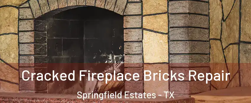 Cracked Fireplace Bricks Repair Springfield Estates - TX