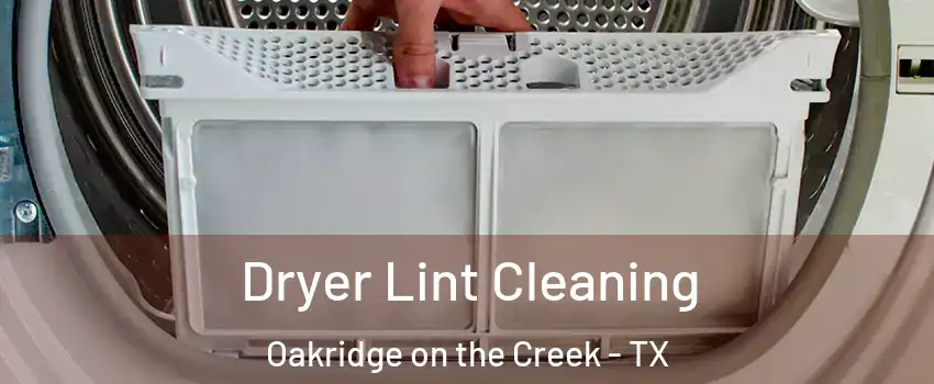 Dryer Lint Cleaning Oakridge on the Creek - TX