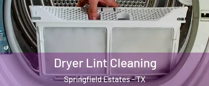Dryer Lint Cleaning Springfield Estates - TX