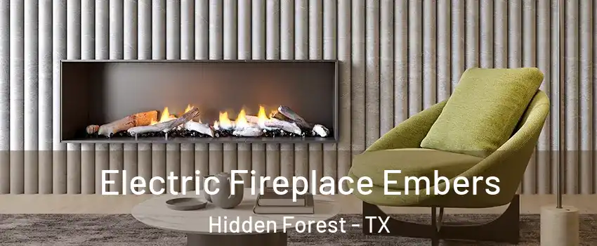 Electric Fireplace Embers Hidden Forest - TX