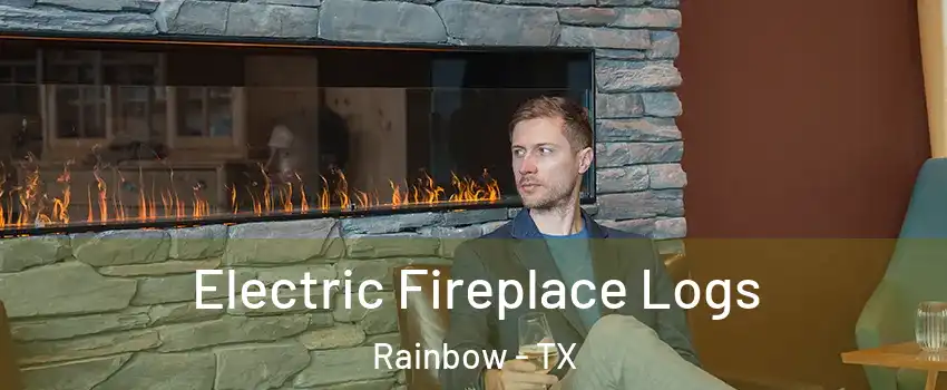 Electric Fireplace Logs Rainbow - TX