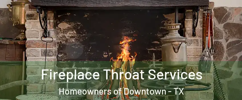 Fireplace Throat Services Homeowners of Downtown - TX