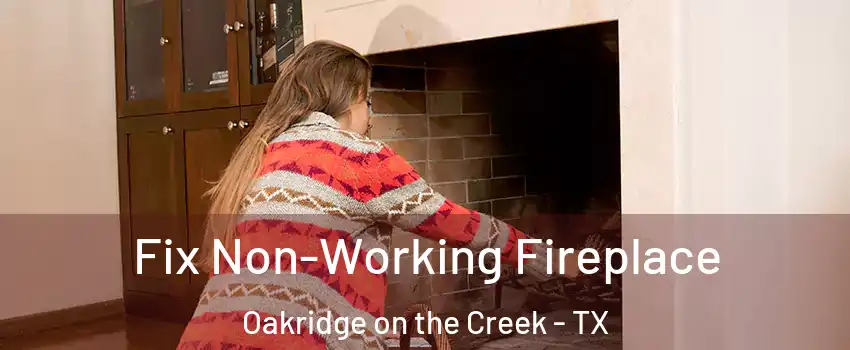 Fix Non-Working Fireplace Oakridge on the Creek - TX