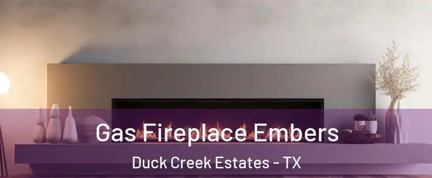 Gas Fireplace Embers Duck Creek Estates - TX