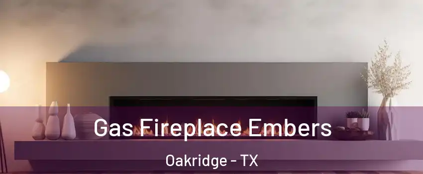 Gas Fireplace Embers Oakridge - TX