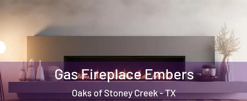 Gas Fireplace Embers Oaks of Stoney Creek - TX