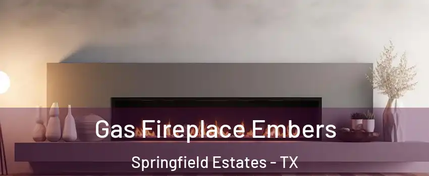 Gas Fireplace Embers Springfield Estates - TX