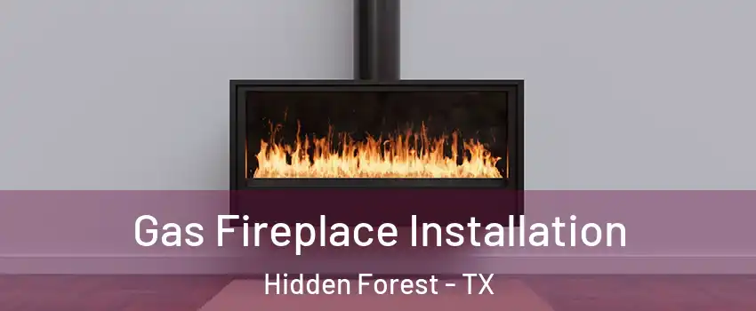 Gas Fireplace Installation Hidden Forest - TX