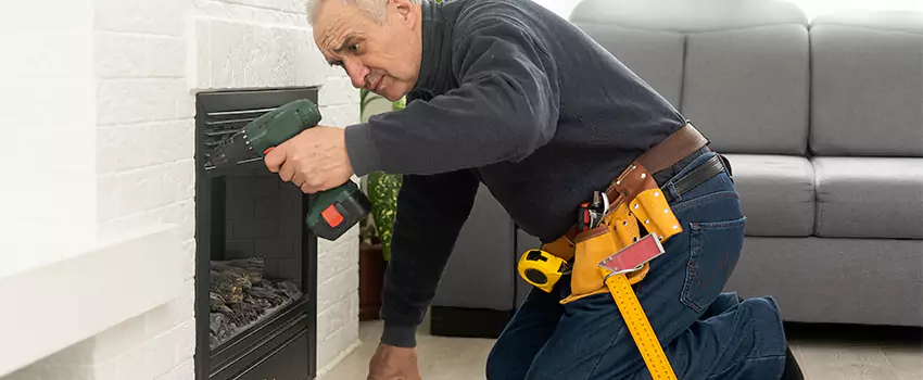 New Indoor Fireplace Installation in Homeowners of Downtown, Texas