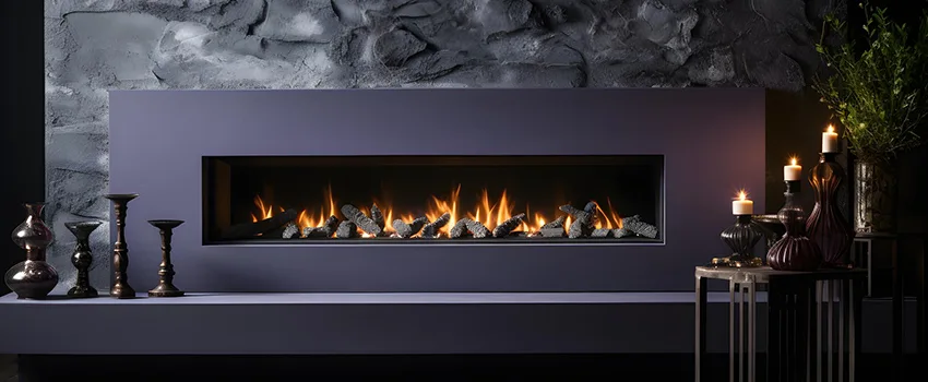 Ember Bed for Ventless Gas Fireplace in Valley Creek 1, TX
