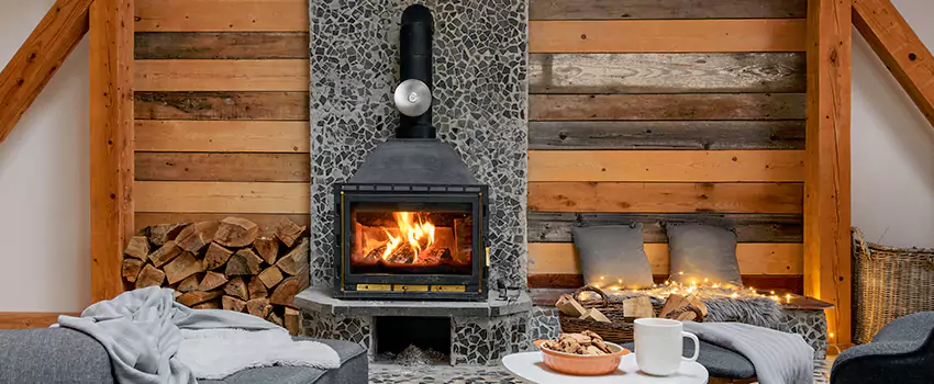 Thelin Hearth Products Direct Vent Gas Stove Fireplace Inspection in Garland, Texas