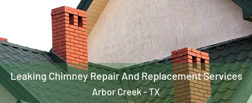 Leaking Chimney Repair And Replacement Services Arbor Creek - TX