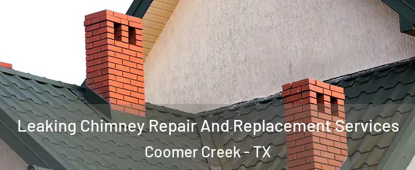 Leaking Chimney Repair And Replacement Services Coomer Creek - TX