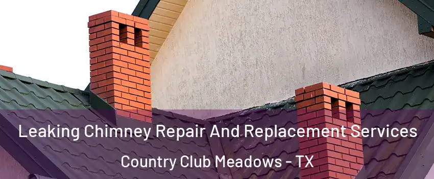 Leaking Chimney Repair And Replacement Services Country Club Meadows - TX