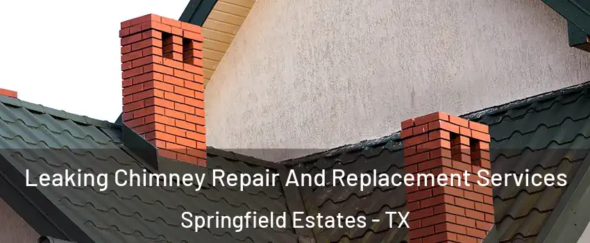 Leaking Chimney Repair And Replacement Services Springfield Estates - TX
