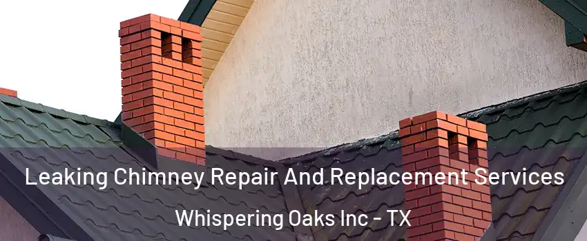 Leaking Chimney Repair And Replacement Services Whispering Oaks Inc - TX