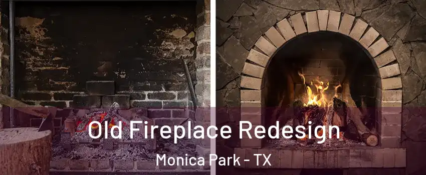 Old Fireplace Redesign Monica Park - TX
