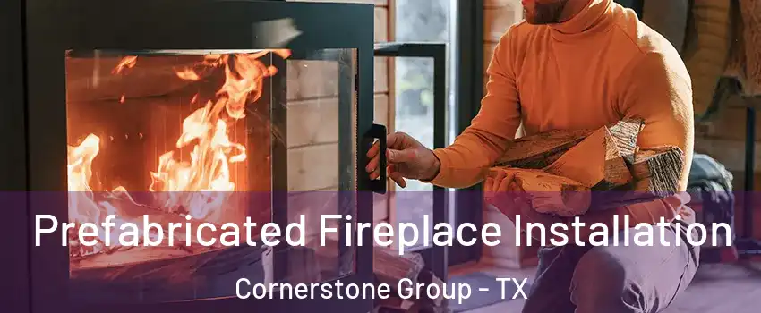 Prefabricated Fireplace Installation Cornerstone Group - TX